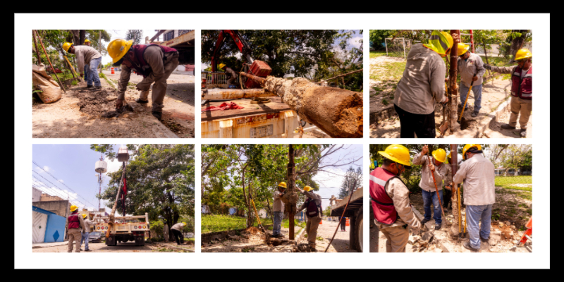 Gobierno de Minatitlán atiende reporte de mantenimiento y alumbrado público