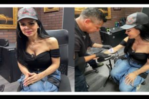 Maribel Guardia rinde homenaje a su hijo, Julián Figueroa, con un emotivo tatuaje