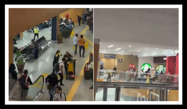 El AICM confirma filtración de lluvia al área de llegadas nacionales de la Terminal 1