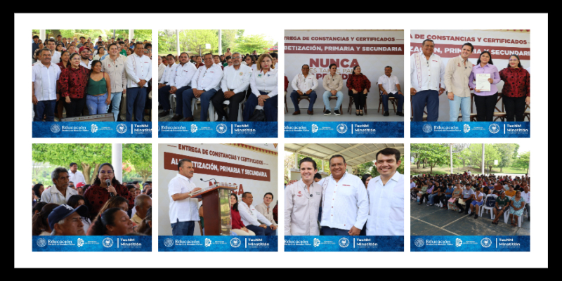 Director del TecNM Minatitlán participa en entrega del programa AlfabetizaTec, en representación de nuestro director general del TecNM