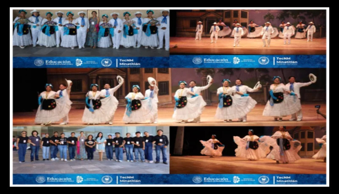 Grupo de danza folclórica del Tecnológico de Minatitlán destaca en el V Encuentro Regional de Arte y Cultura.