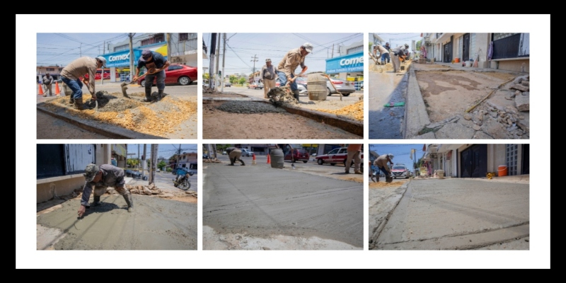 Gobierno de Minatitlán fortalece la infraestructura peatonal en la colonia Santa Clara
