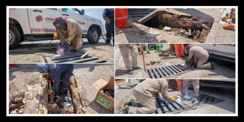 Gobierno de Minatitlán atiende infraestructura pluvial en la zona centro