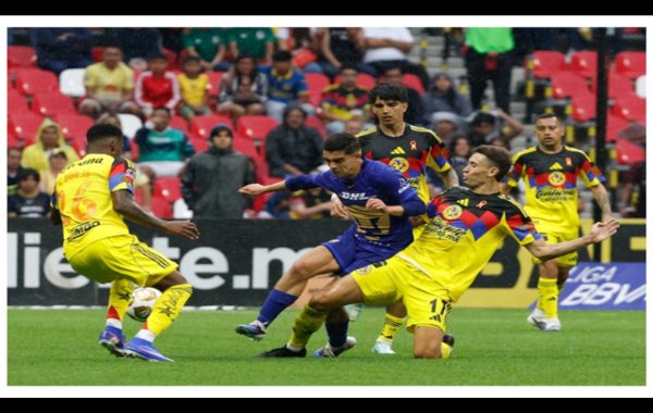 Águilas rescatan el empate con Pumas en el Azteca