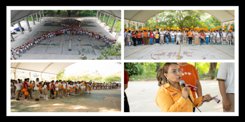 Minatitlán conmemora el Día Naranja con acciones de prevención y concientización