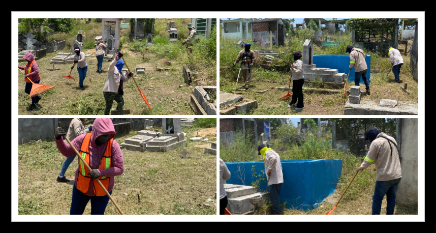 Minatitlán realiza acciones de limpieza en el Panteón Santa Clara