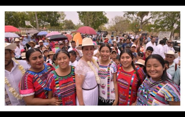 Los chinantecos también son veracruzanos: Rocío Nahle arranca obras carreteras en Tierra Blanca