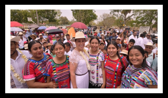 Los chinantecos también son veracruzanos: Rocío Nahle arranca obras carreteras en Tierra Blanca