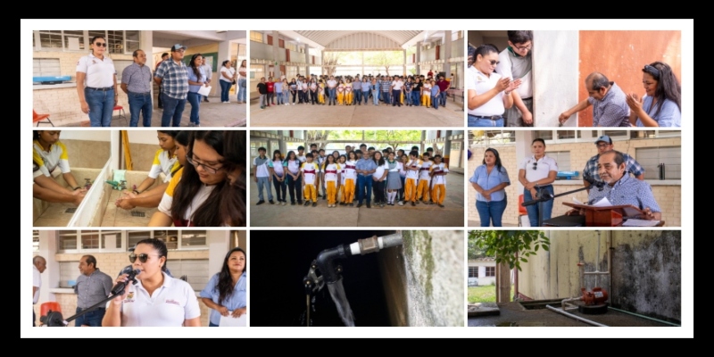 Gobierno de Minatitlán regulariza abastecimiento de agua en plantel educativo