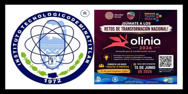 Tecnológico de Minatitlán convoca a participar en los Retos Olinia 2026
