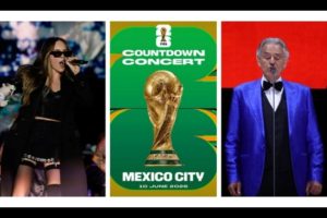 Belinda, Andrea Bocelli y Los Ángeles Azules encabezan el concierto “México Countdown Concert” del Mundial