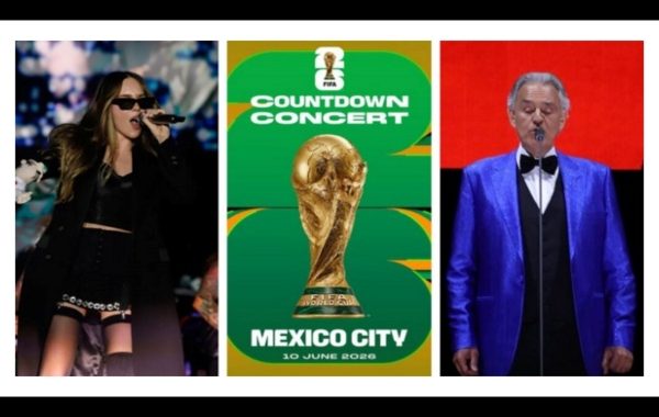 Belinda, Andrea Bocelli y Los Ángeles Azules encabezan el concierto “México Countdown Concert” del Mundial